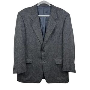 Hickey Freeman Collection Lambswool Diplomat‎ Blazer Suit Jacket Men Size 43R